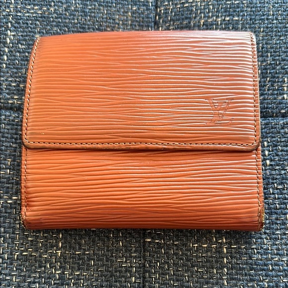 Louis Vuitton Epi Textured Leather Wallet - Orange - Picture 1 of 8